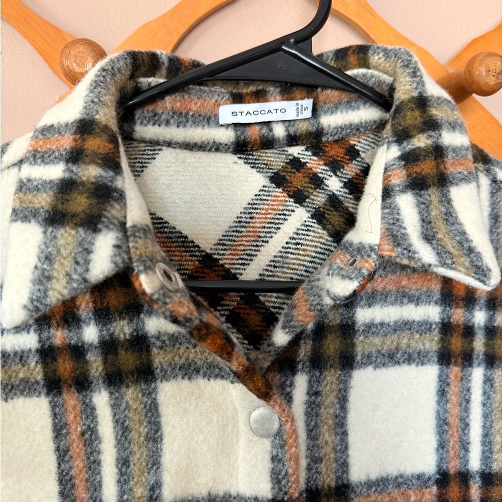 Plaid Button-Up Shacket - image 3